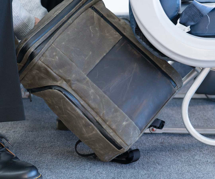 Fits under (most) airplane seats