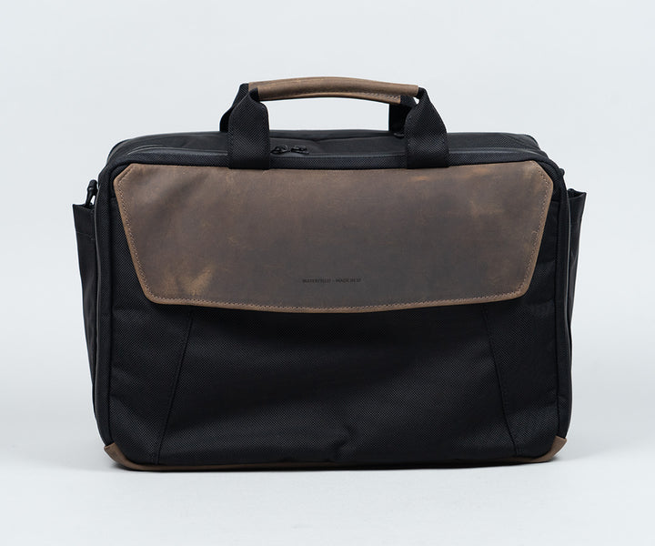 Ballistic Nylon + Chocolate Leather
