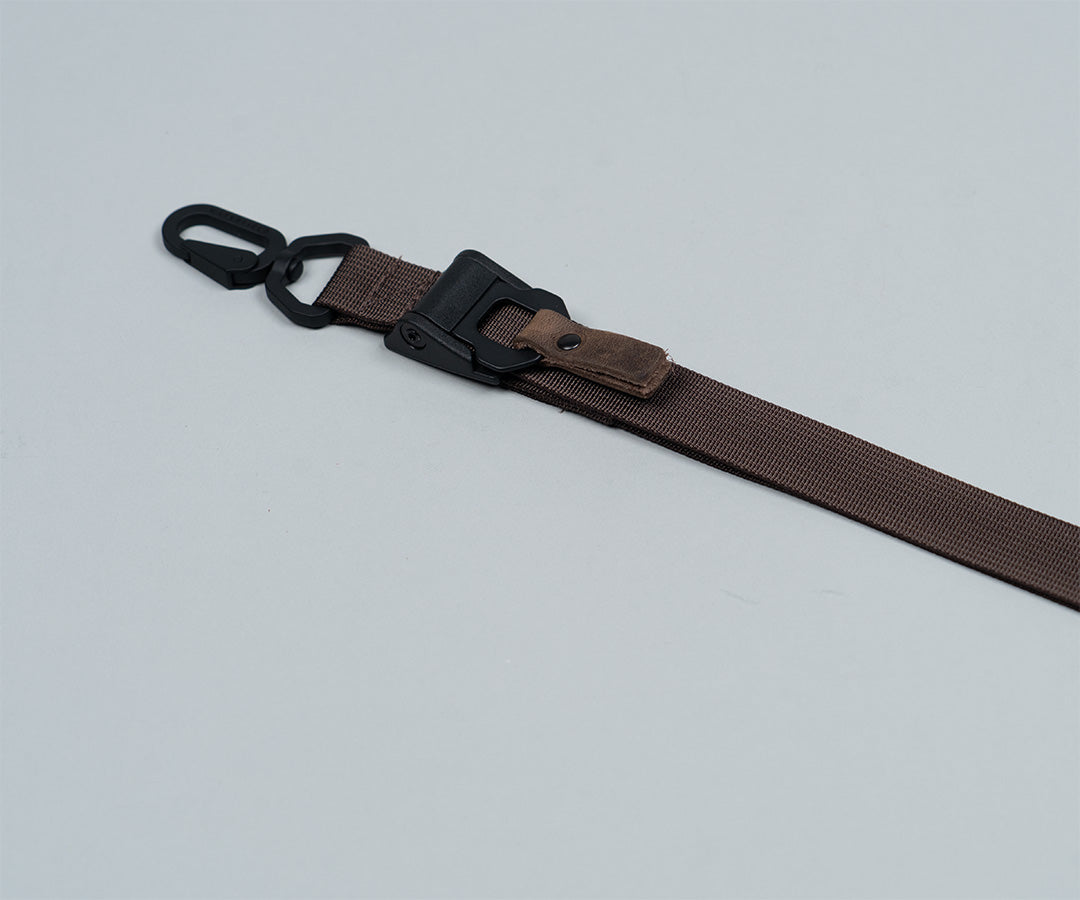 Brown with chocolate leather tab