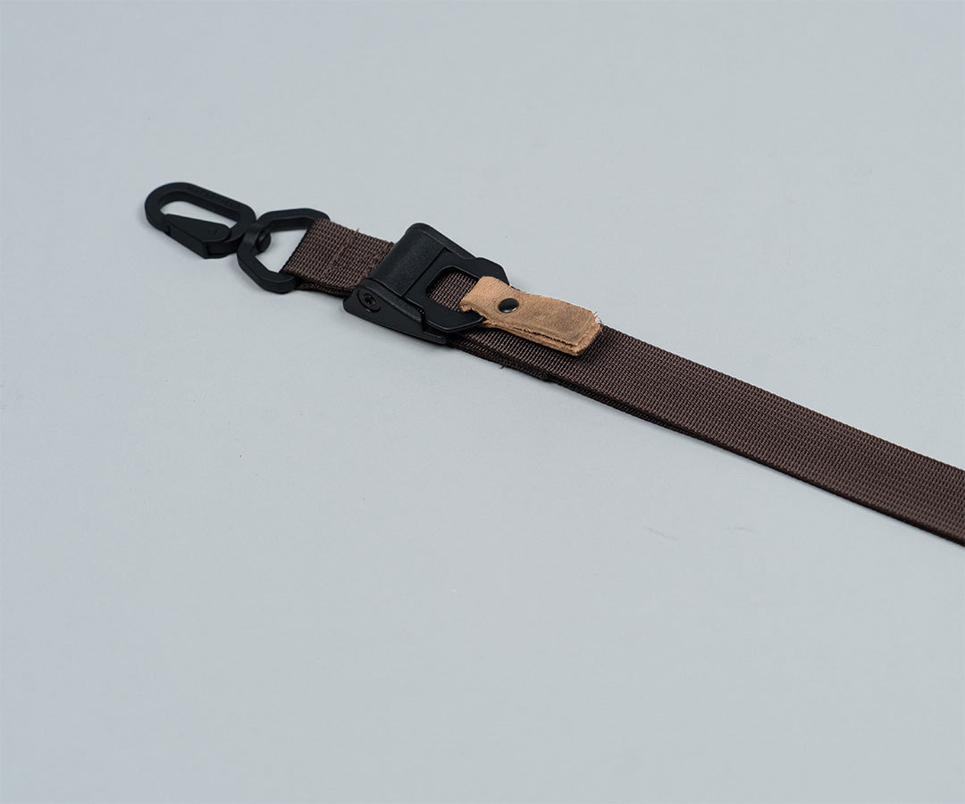 Brown with grizzly leather tab