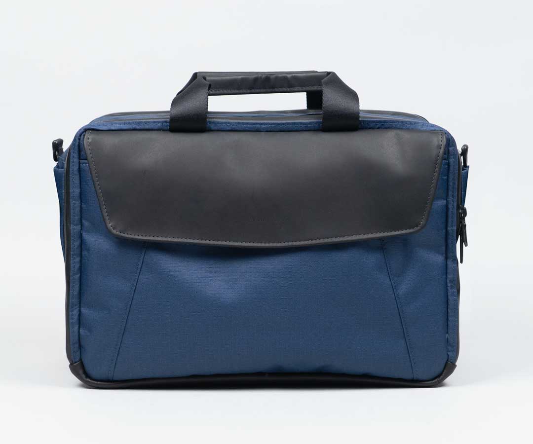 Blue ECOPAK™ + Black Leather