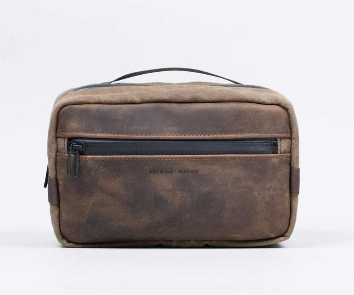 Waxed Canvas + Chocolate Leather