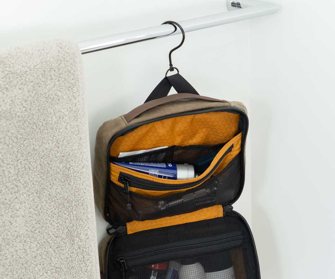 Keep toiletries together away from the counter