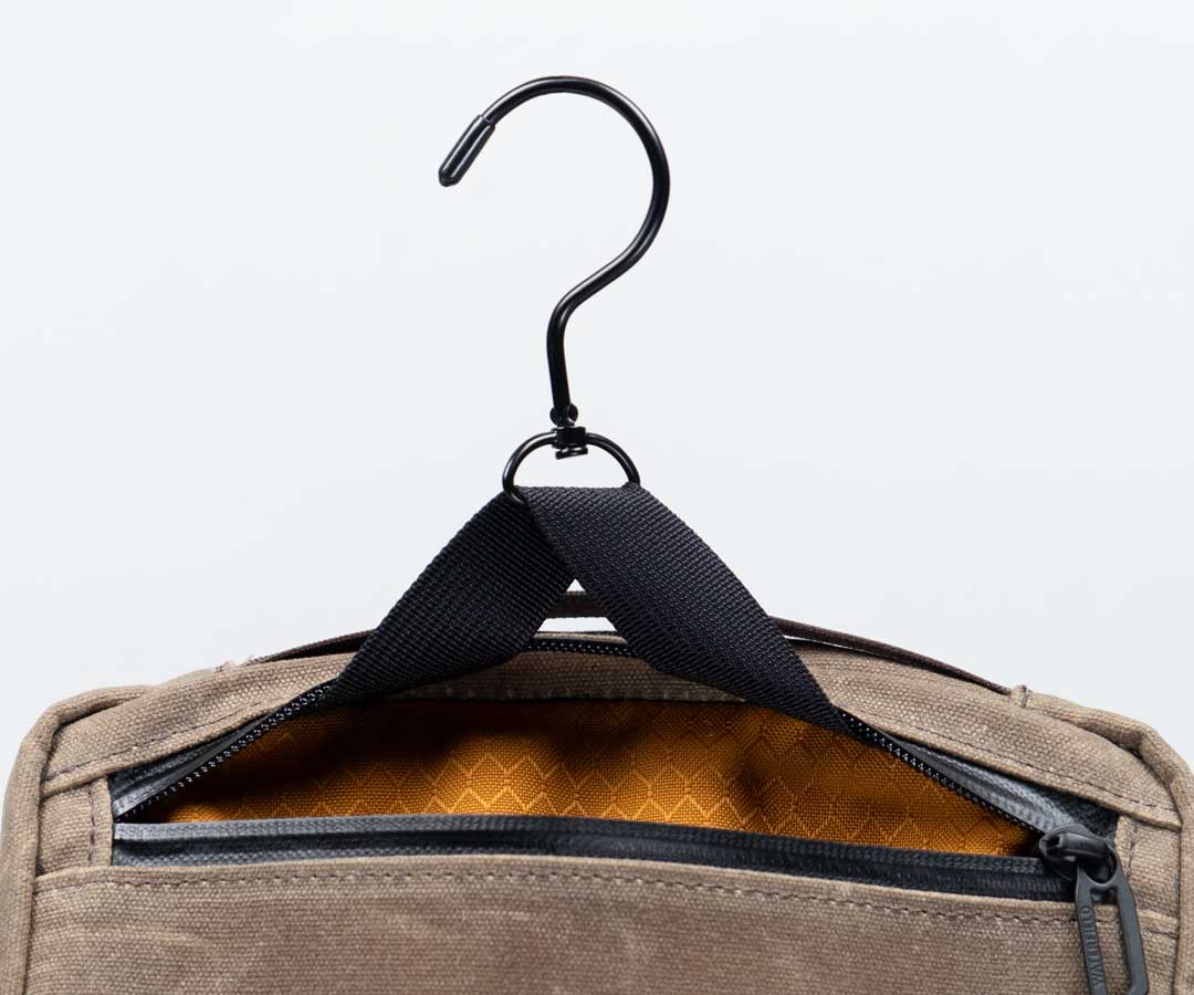 Swivel hook tucks neatly into the back pocket