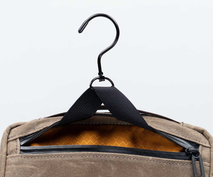 Swivel hook tucks neatly into the back pocket