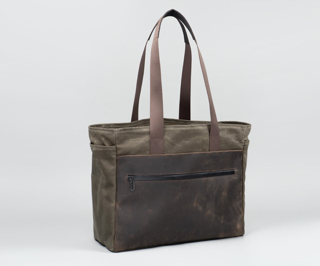 New Leather & Brown Waxed Canvas