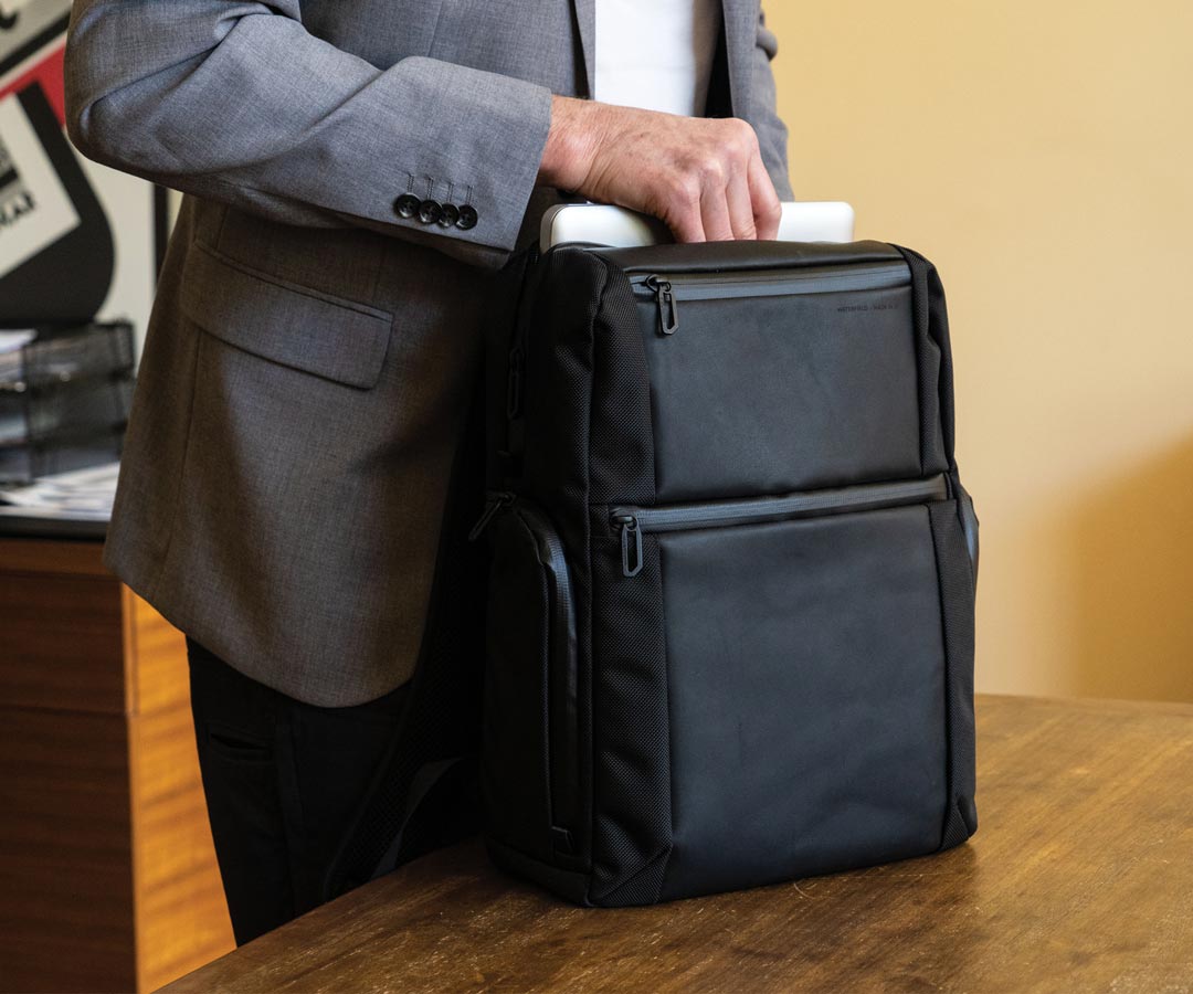 Stands upright when packed sufficiently. 