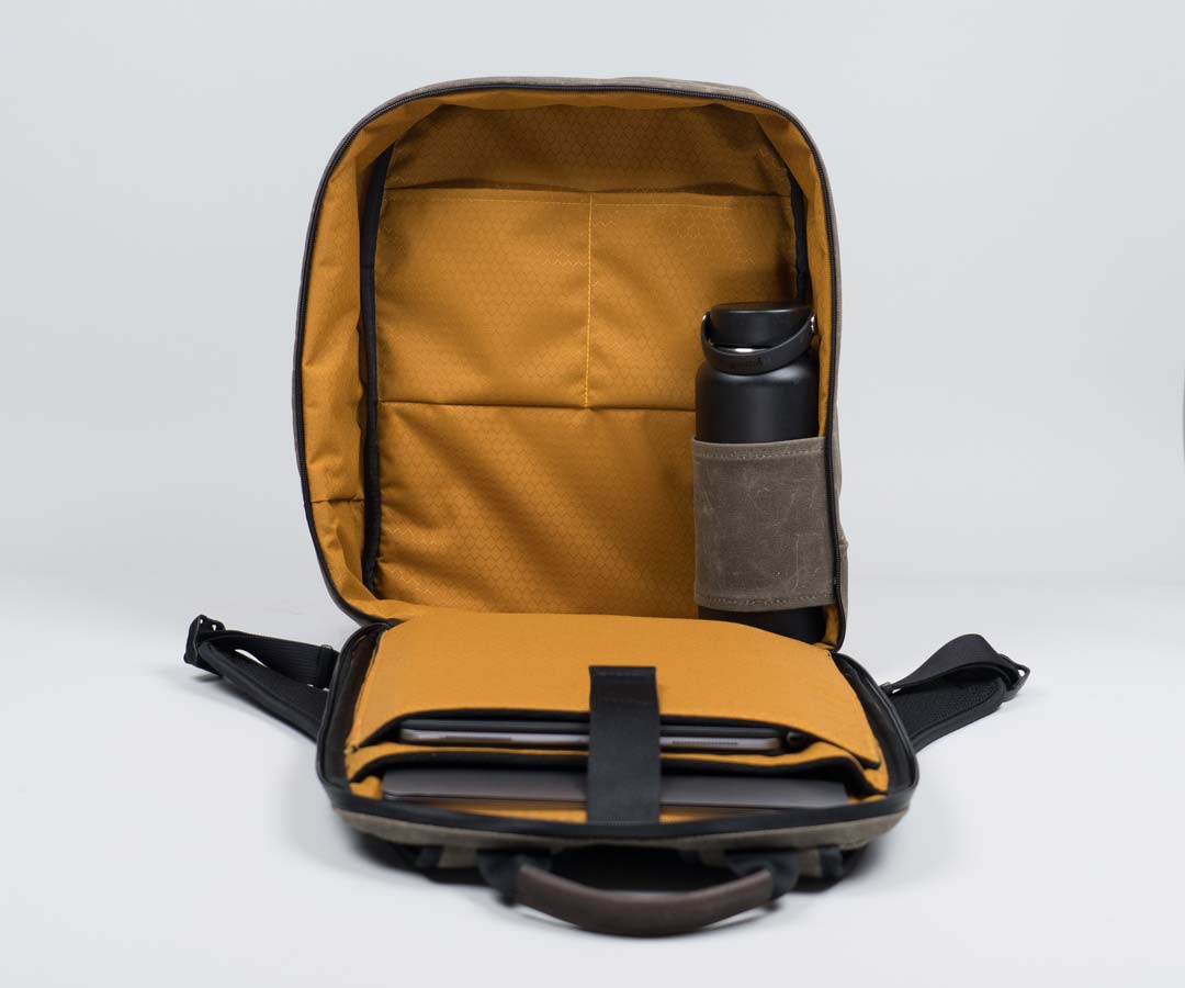 Interior includes a water bottle holder (standard-size only)