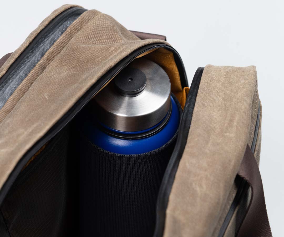 Internal water bottle holder 