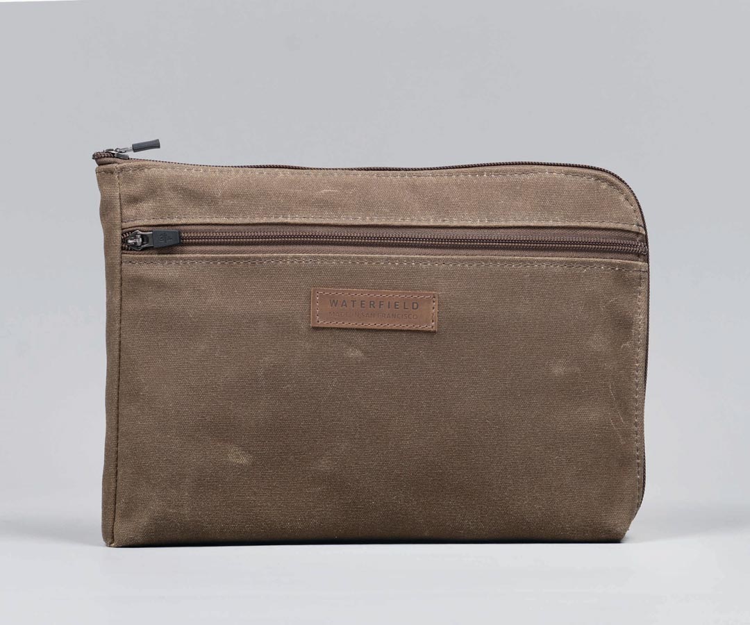 Brown waxed canvas