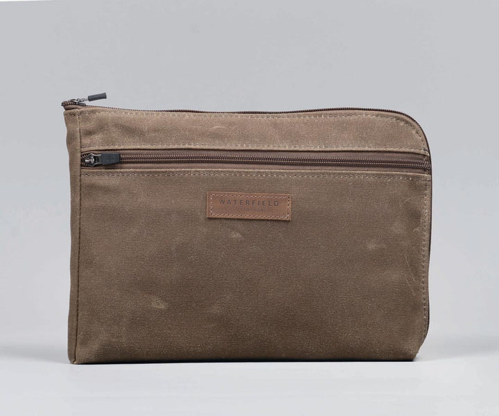 Brown waxed canvas
