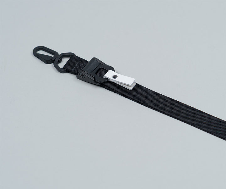 Black with white leather tab