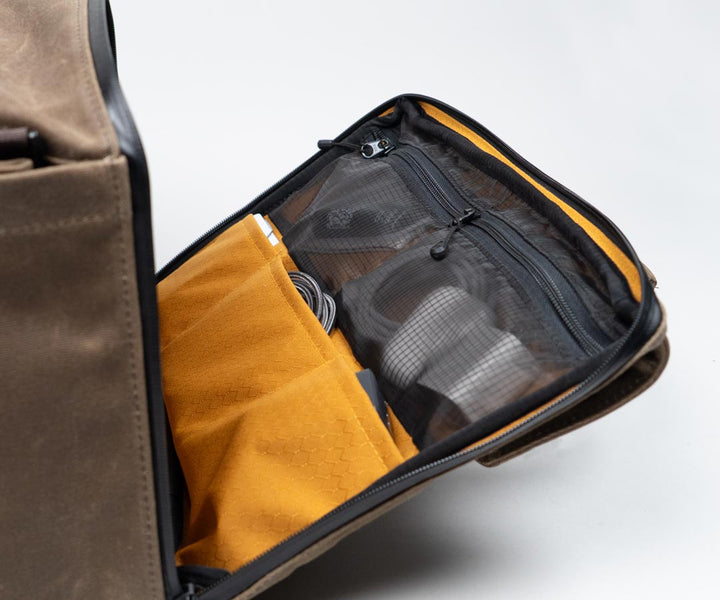Transparent mesh pockets store small items