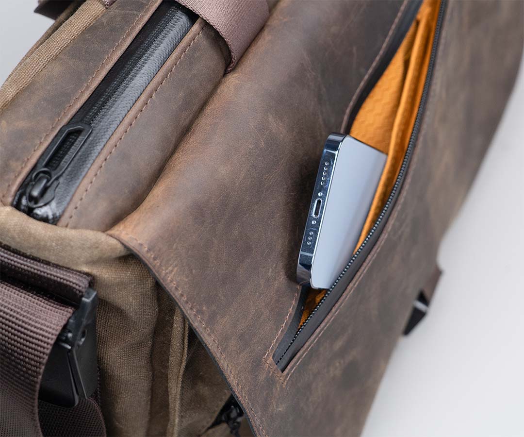 Front flap pocket for frequently-accessed items
