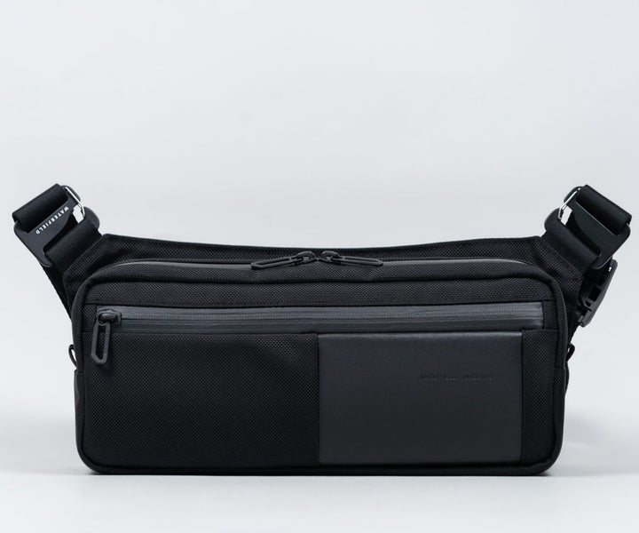 Ballistic nylon with black leather