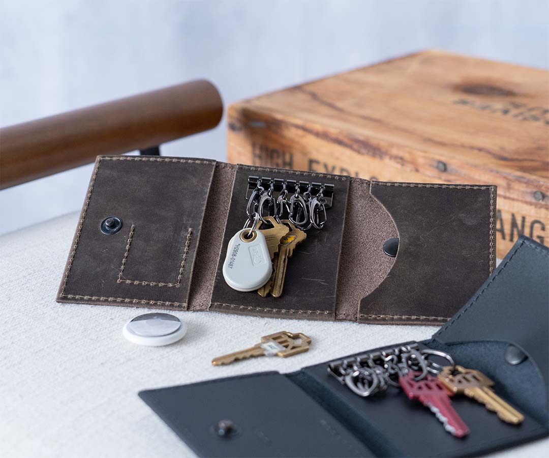 AirTag Leather Key Wallet