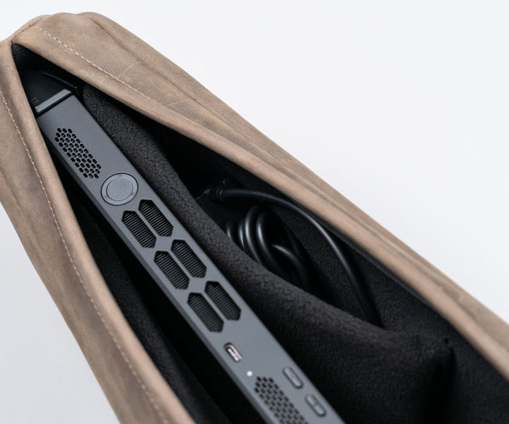 Pocket for cables and chargers