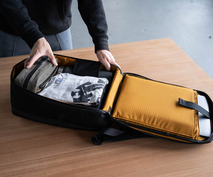Office compartment also transforms to mini luggage 