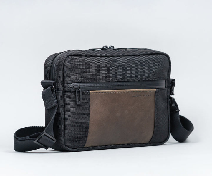 Ballistic Nylon + Chocolate Leather 