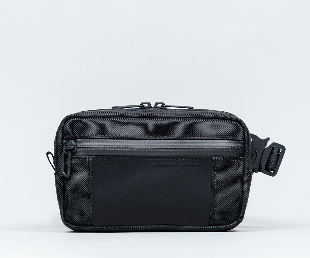 Ballistic Nylon + Black Leather