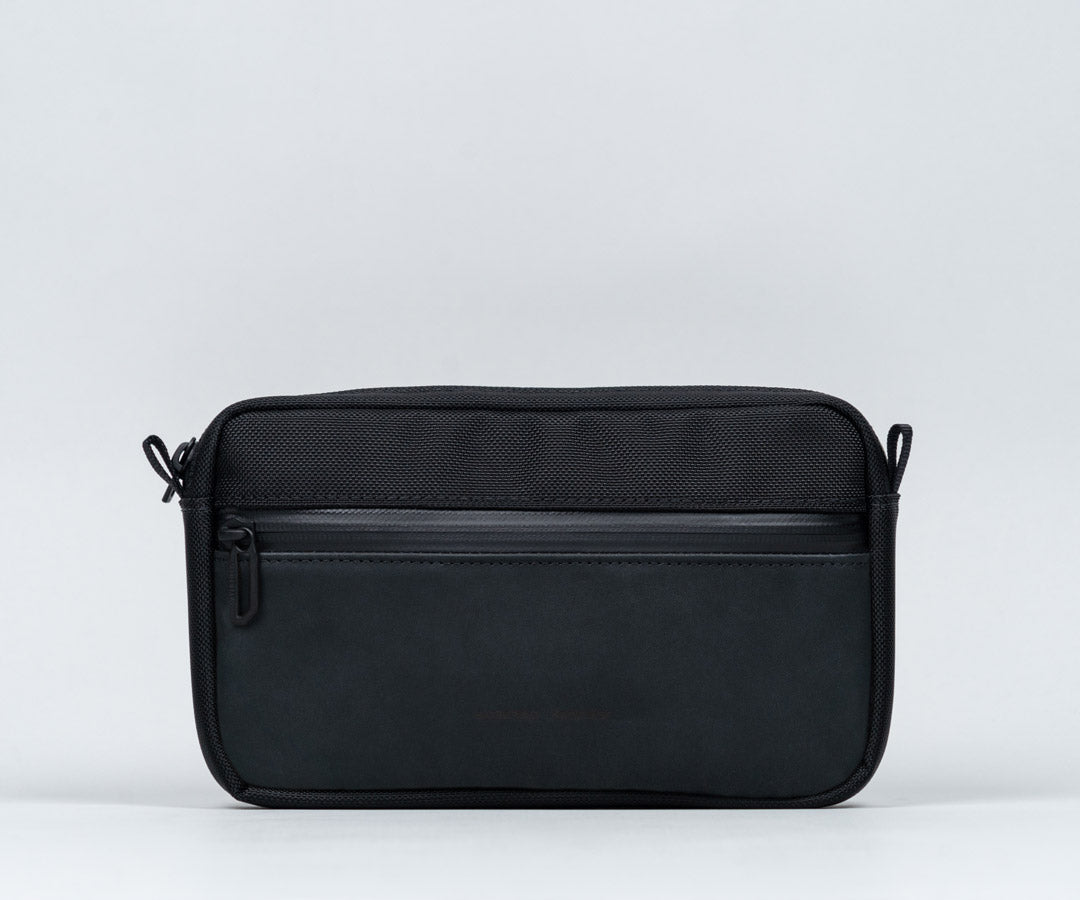 Ballistic Nylon + Black Leather 