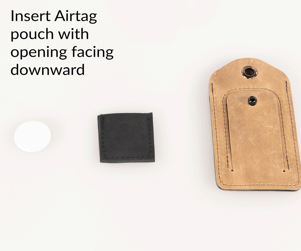 AirTag Leather Luggage Tag