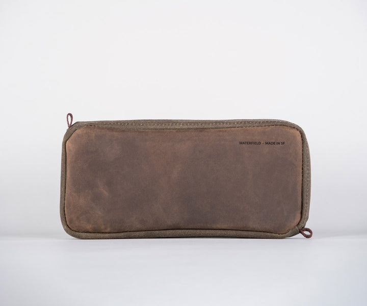 Waxed Canvas + Chocolate Leather